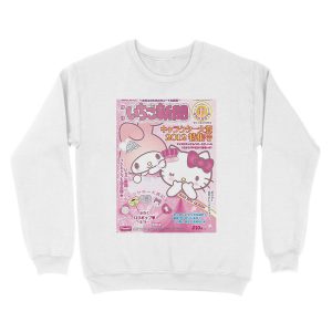 Alternative view of Cute Kitty and Melody y2k Unisex Crewneck Sweatshirt