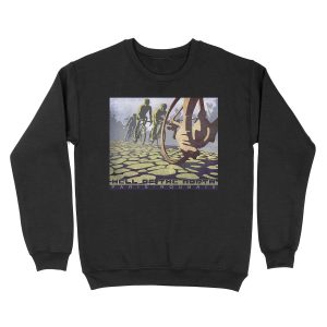 cycling illustration HELL OF THE NORTH retro Paris Roubaix Unisex Crewneck Sweatshirt