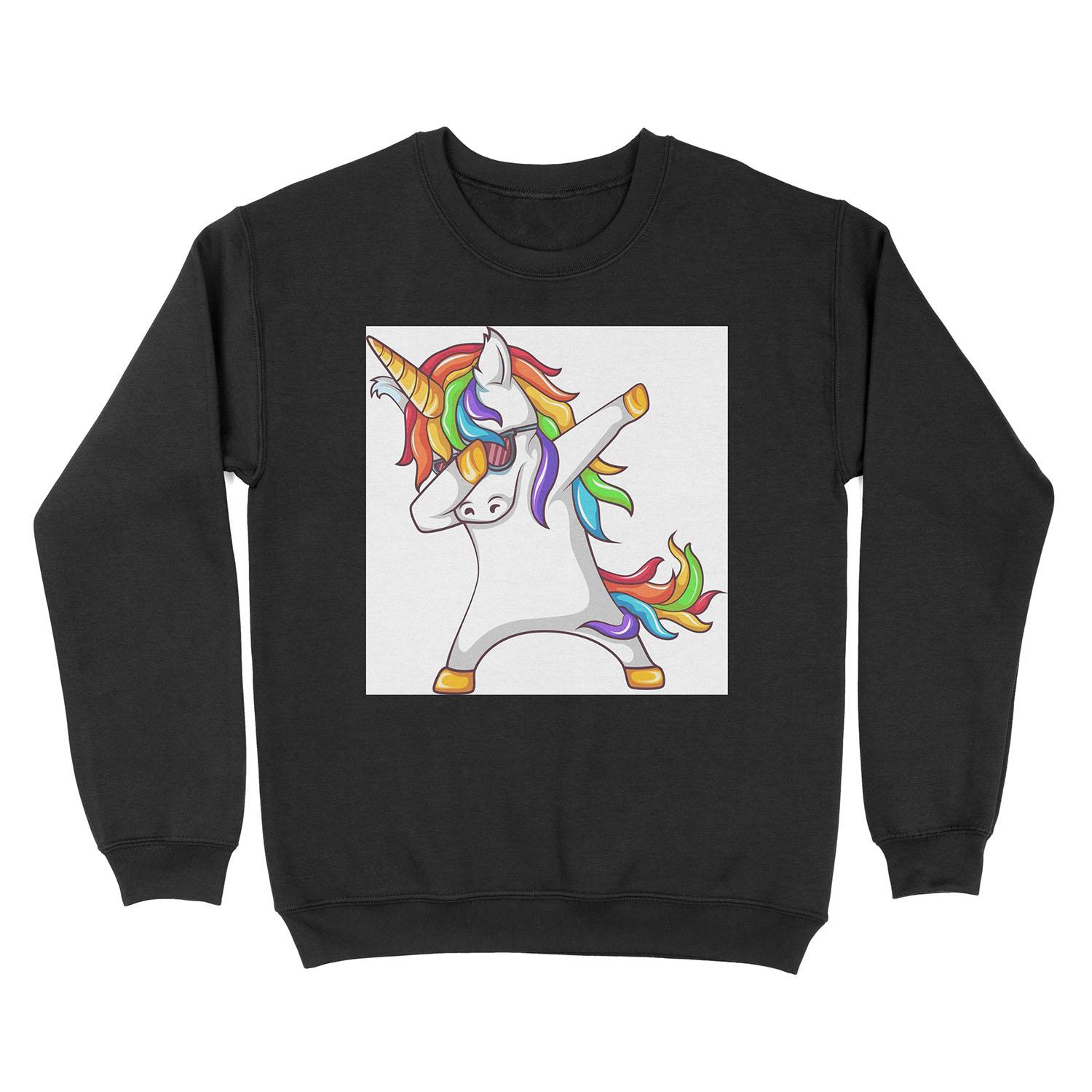 Dabbing Unicorn Unisex Crewneck Sweatshirt