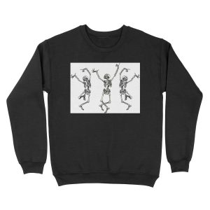 dancing skeletons Unisex Crewneck Sweatshirt