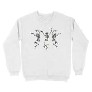Alternative view of dancing skeletons Unisex Crewneck Sweatshirt