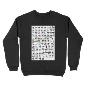 Danganronpa Eyes Unisex Crewneck Sweatshirt