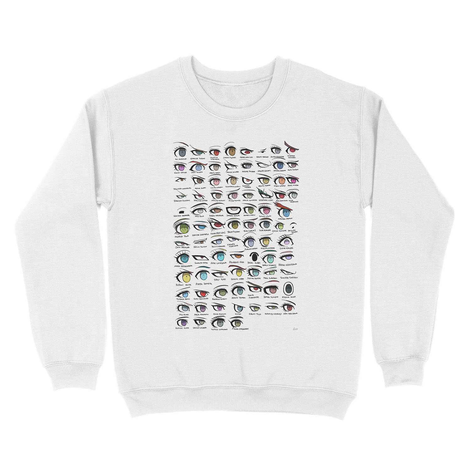 Danganronpa Eyes Unisex Crewneck Sweatshirt - Image 2