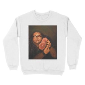 Alternative view of Danny Devito and his Beloved Ham Unisex Crewneck Sweatshirt