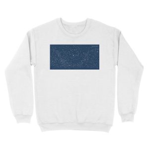 Alternative view of Dark Blue Star Map Unisex Crewneck Sweatshirt