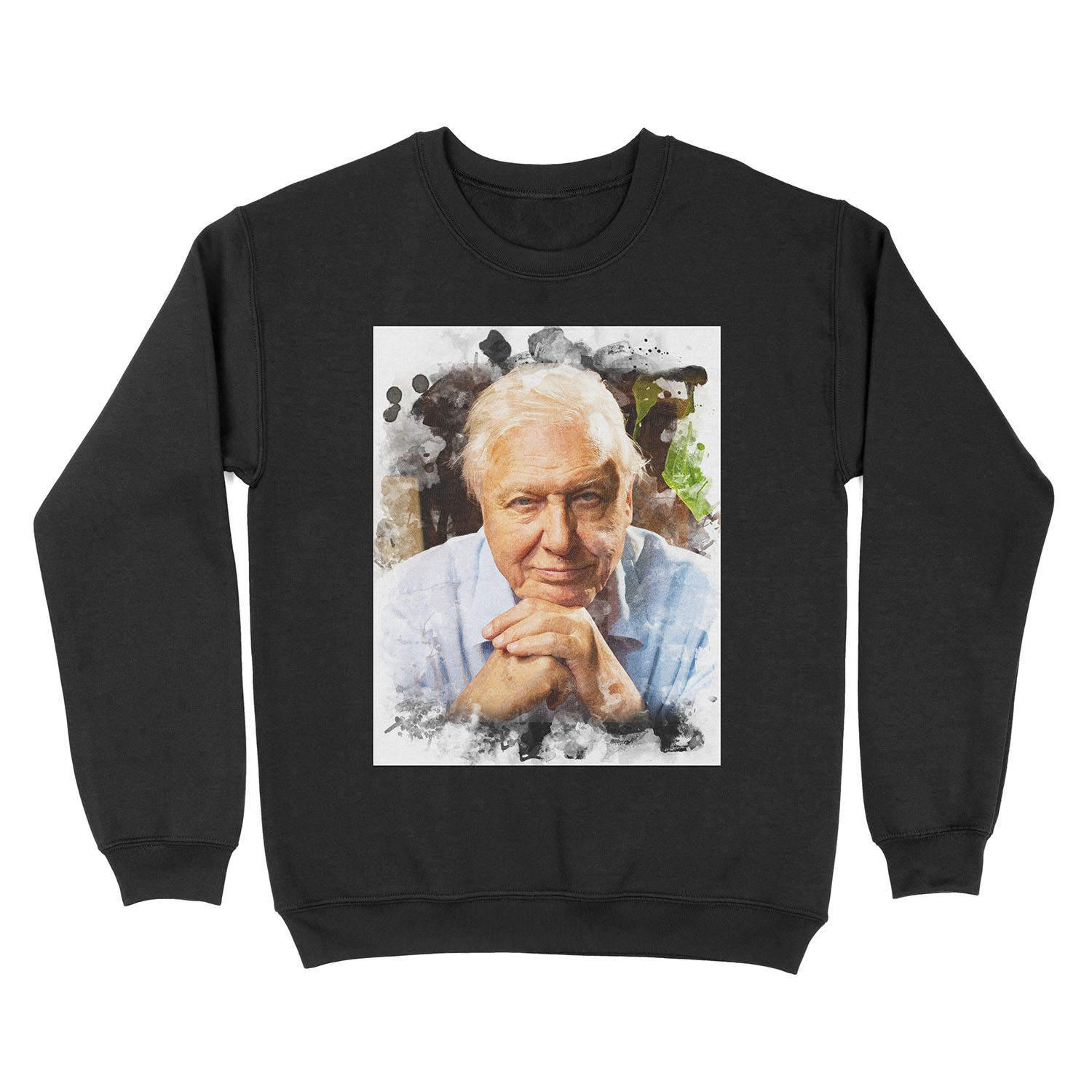David Attenborough Watercolour Unisex Crewneck Sweatshirt
