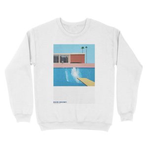 Alternative view of David Hockney pool Unisex Crewneck Sweatshirt