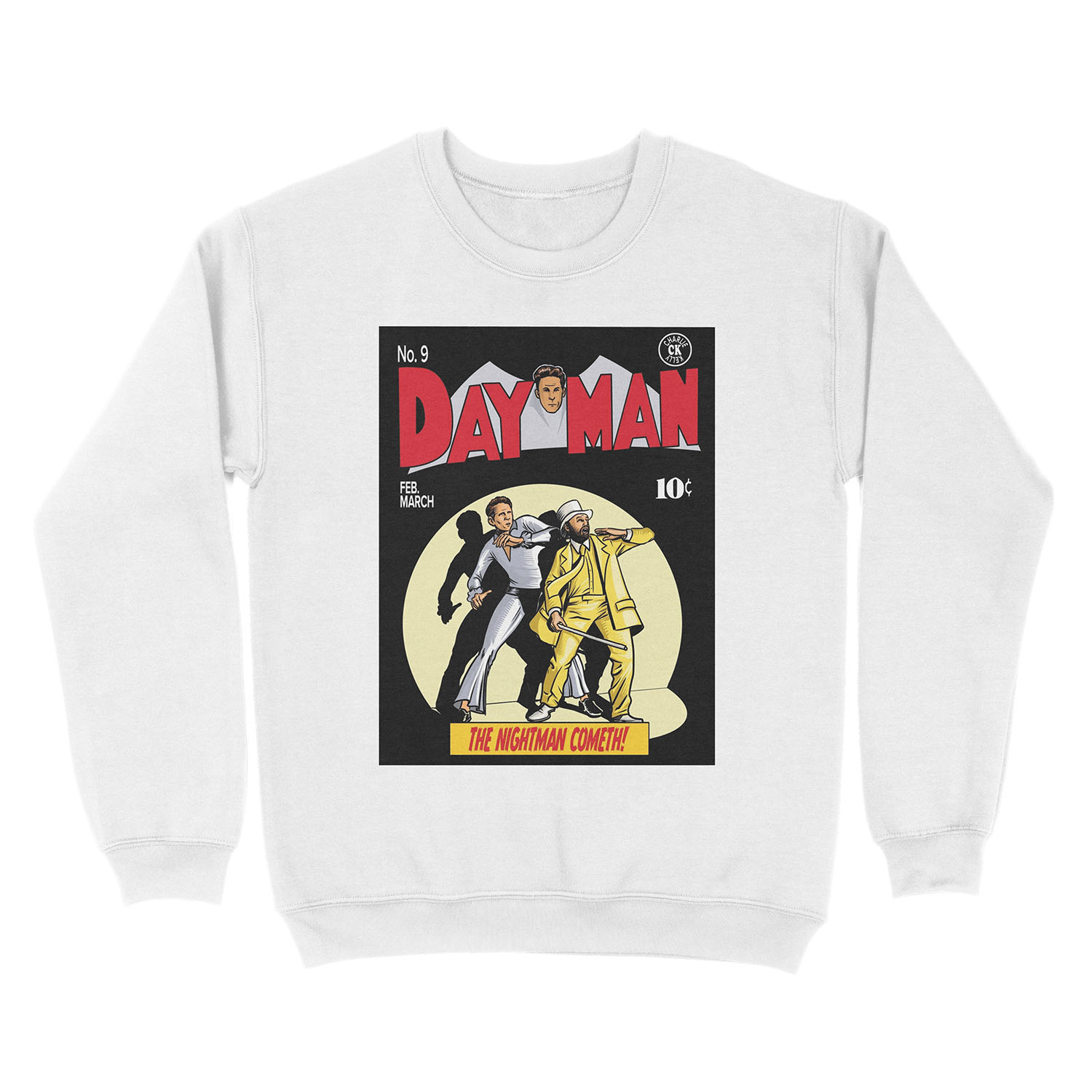 Dayman - The Nightman Cometh Unisex Crewneck Sweatshirt - Image 2