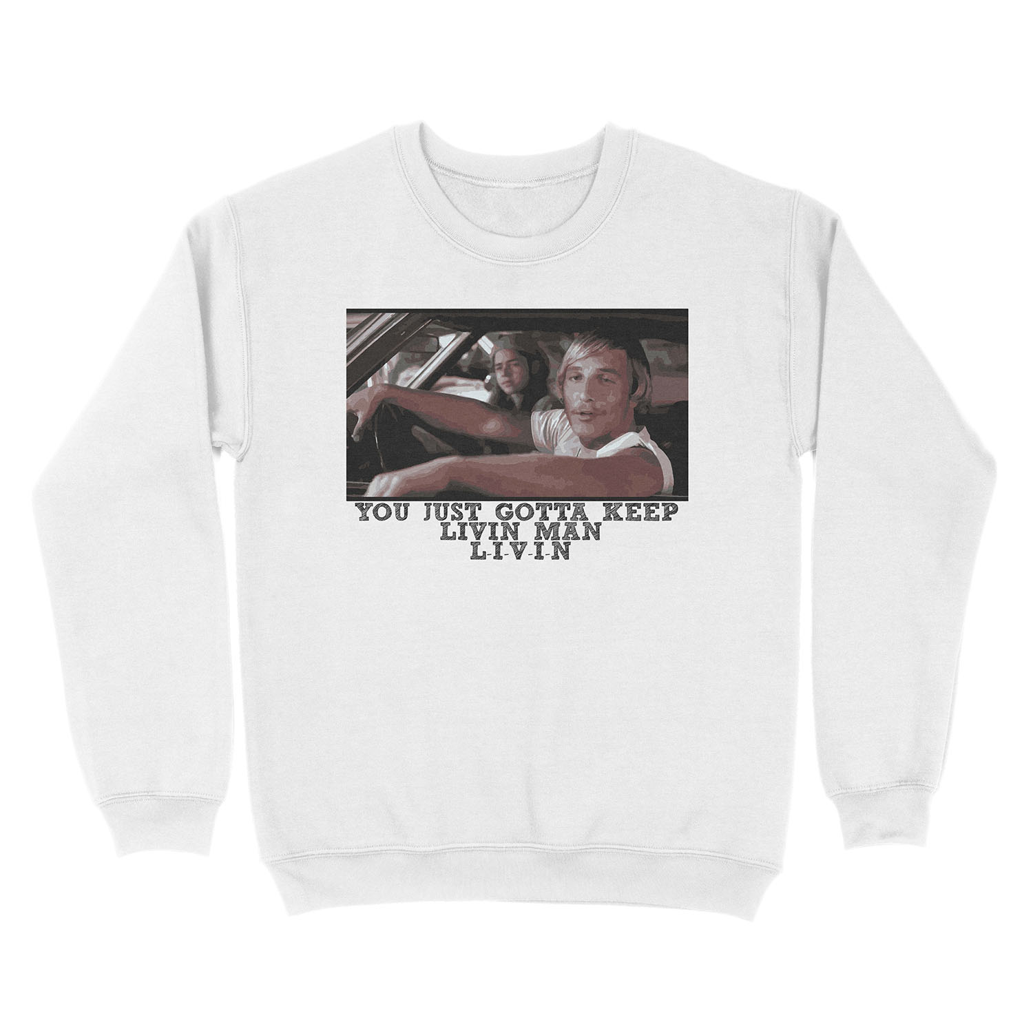 Dazed and Confused - Livin' Unisex Crewneck Sweatshirt - Image 2