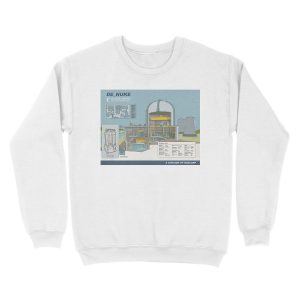 Alternative view of de_nuke schematics Unisex Crewneck Sweatshirt