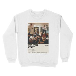 Alternative view of Dead Poets Society (1989) movie poster Unisex Crewneck Sweatshirt