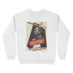 Alternative view of Death to Fascism! Liberty to the People! Unisex Crewneck Sweatshirt