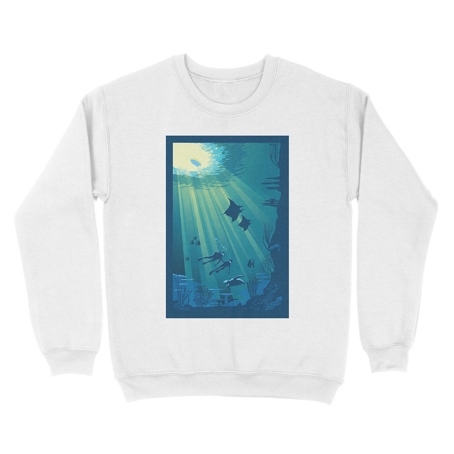 Deep Blue Unisex Crewneck Sweatshirt - Image 2