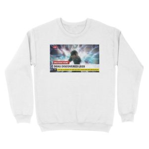 Alternative view of Deku meme Unisex Crewneck Sweatshirt