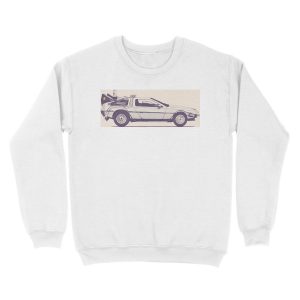 Alternative view of Delorean Unisex Crewneck Sweatshirt