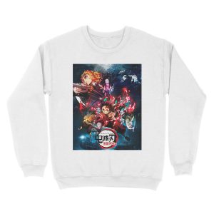 Alternative view of Demon slayer the mugen train - movie poster Unisex Crewneck Sweatshirt