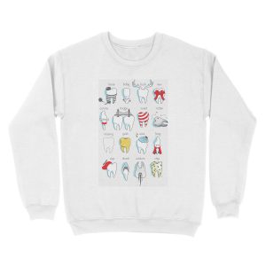 Alternative view of Dental Definitions Unisex Crewneck Sweatshirt