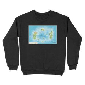 Detailed Azeroth map Unisex Crewneck Sweatshirt