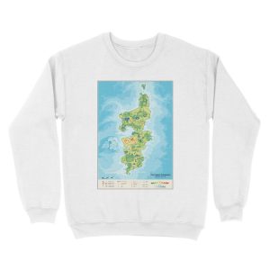 Alternative view of Detailed Eastern Kingdoms map Unisex Crewneck Sweatshirt