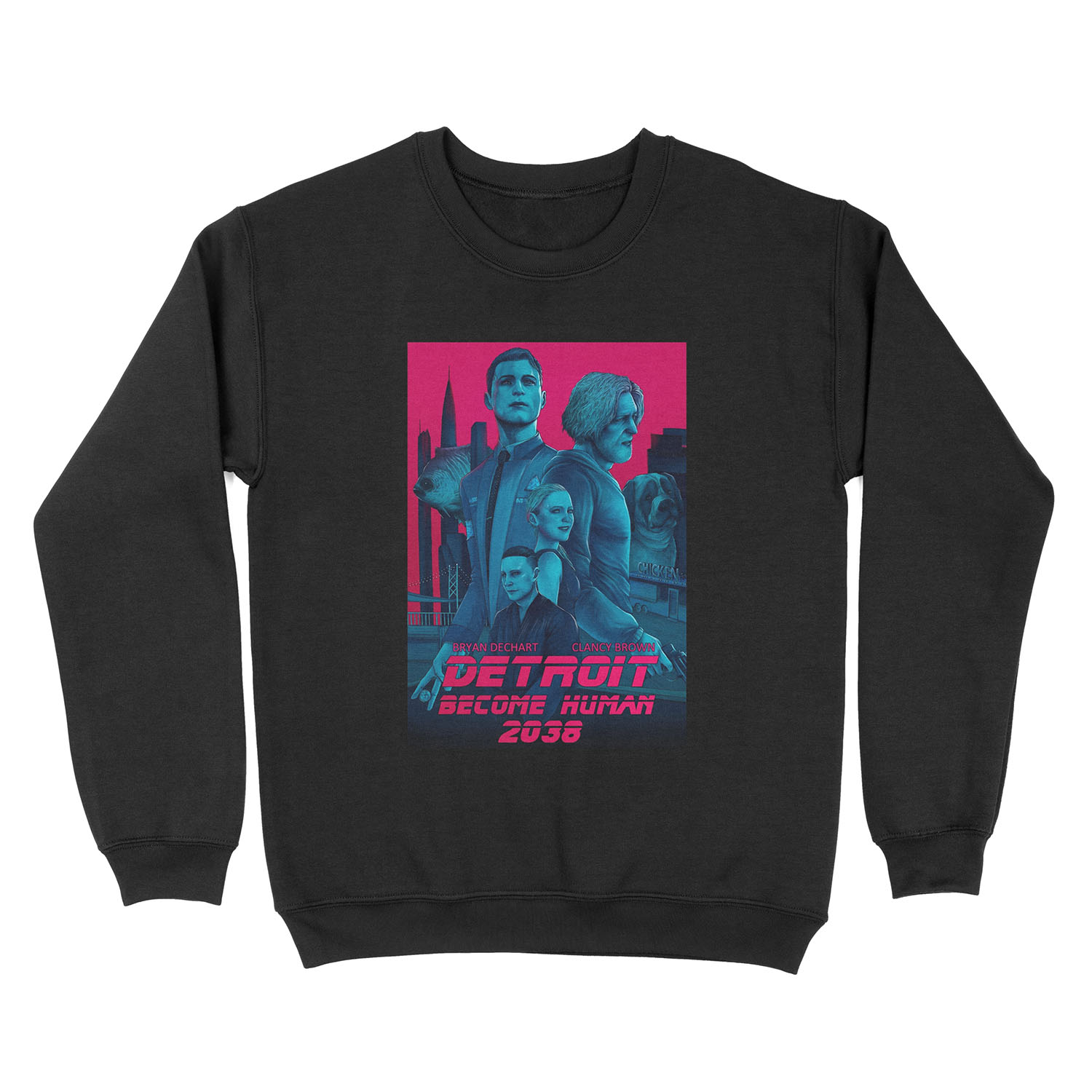 Detroit Become Human 2038 Unisex Crewneck Sweatshirt