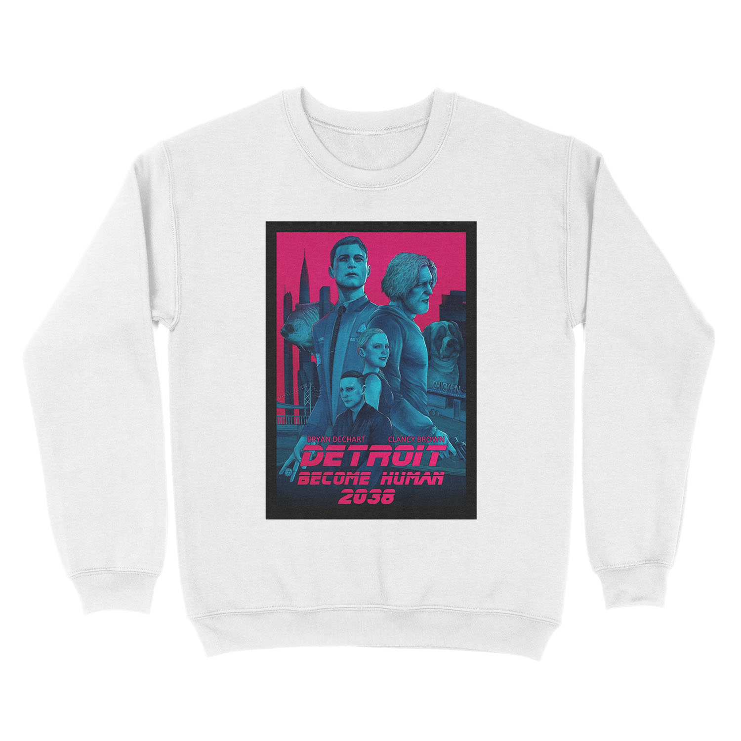 Detroit Become Human 2038 Unisex Crewneck Sweatshirt - Image 2