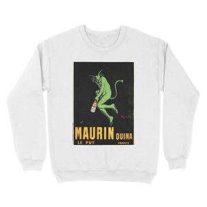 Alternative view of Devil MAURIN QUINA Liquor Absinthe Art Deco France Leonetto Cappiello Unisex Crewneck Sweatshirt