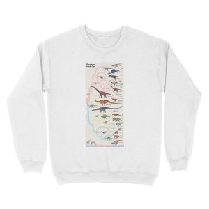 Alternative view of Dinosaur Family Tree Unisex Crewneck Sweatshirt