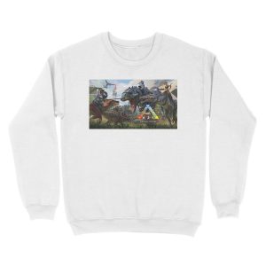 Alternative view of Dinosaurs War Ark Unisex Crewneck Sweatshirt