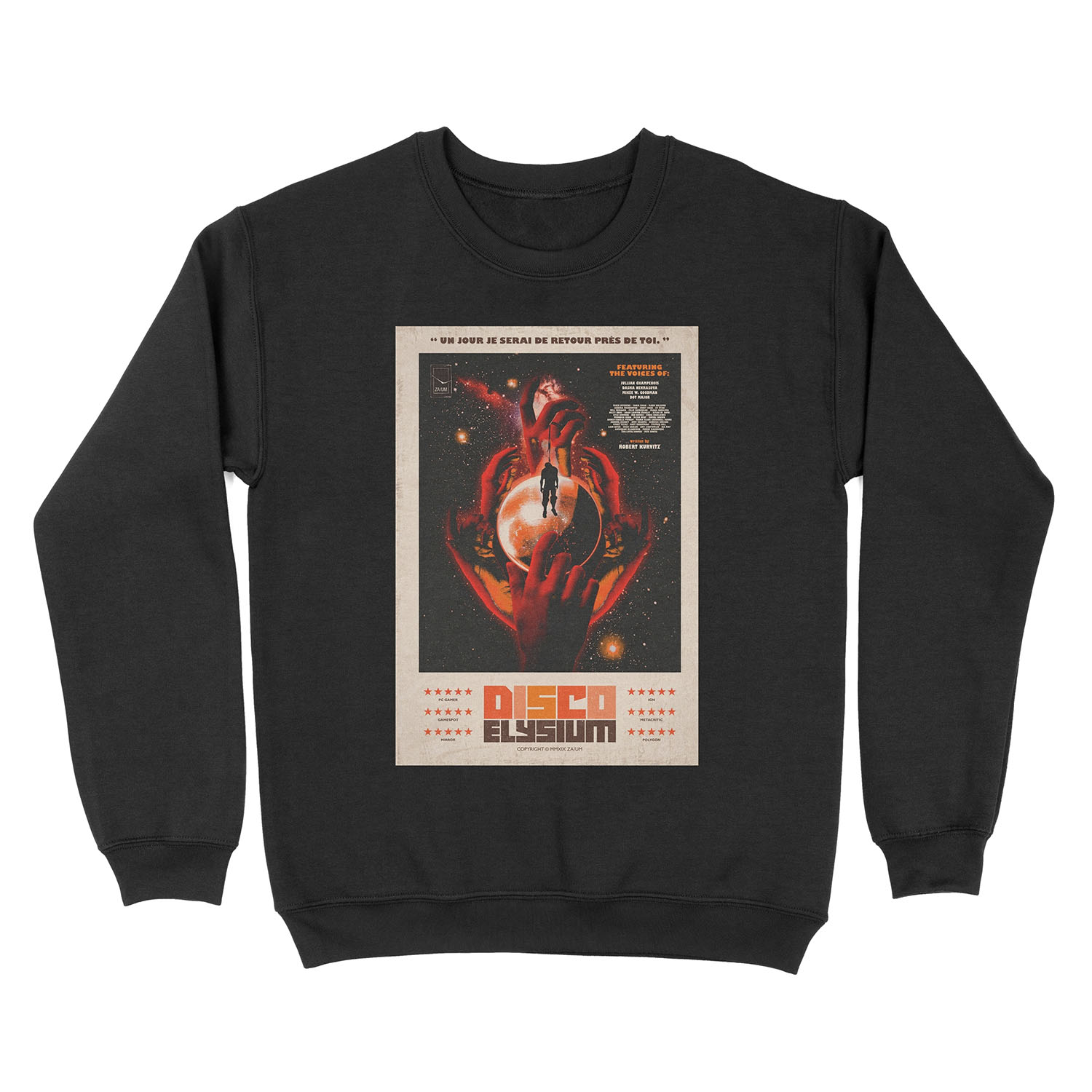 Disco Elysium One Sheet Unisex Crewneck Sweatshirt