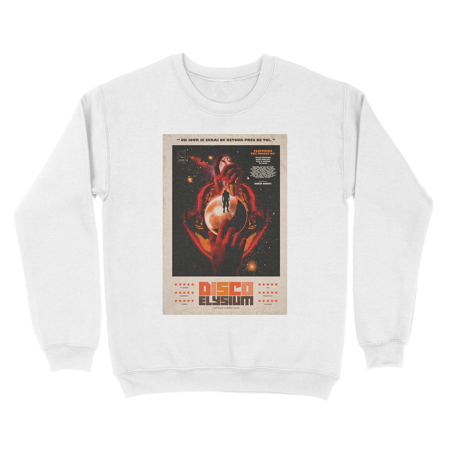 Disco Elysium One Sheet Unisex Crewneck Sweatshirt - Image 2