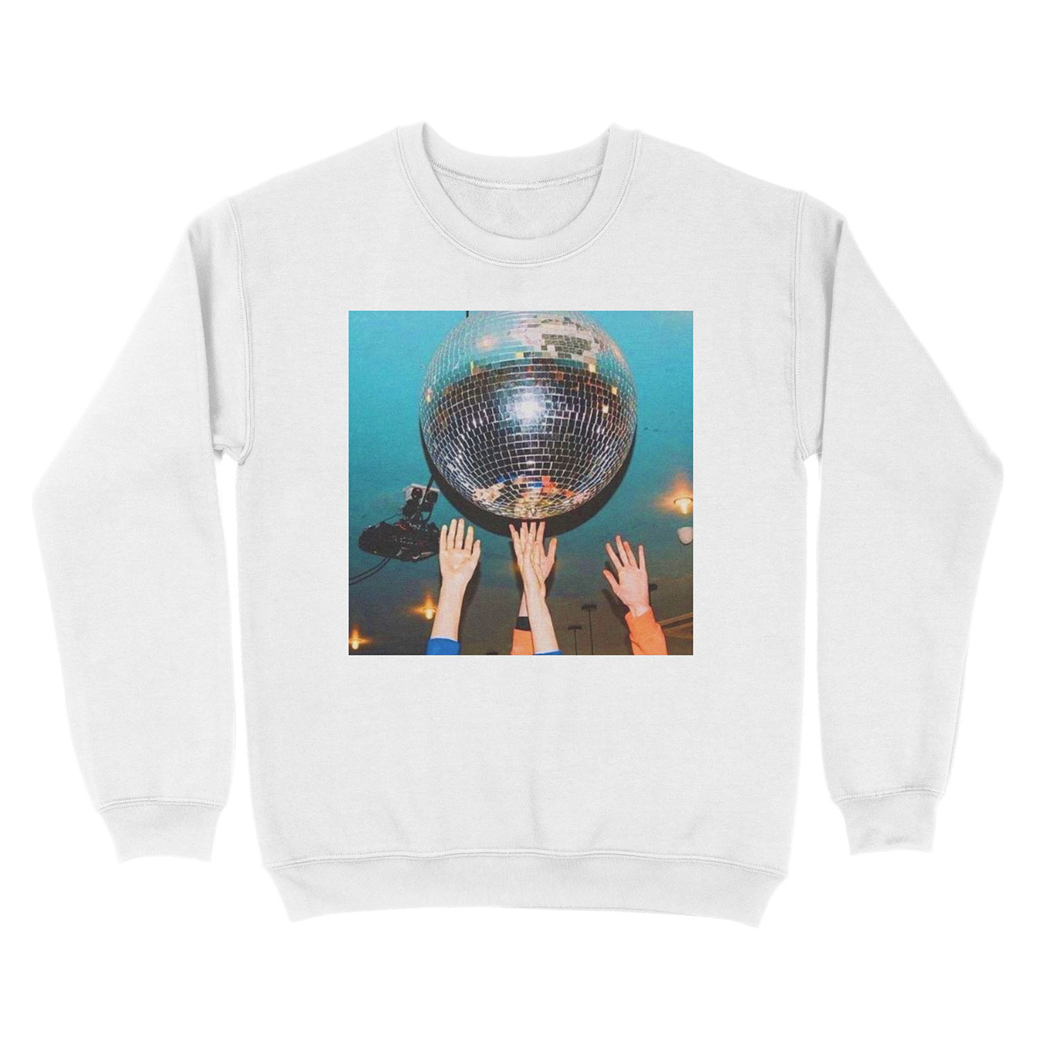 DISCO THE NIGHT AWAY Unisex Crewneck Sweatshirt - Image 2