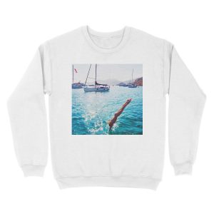 Alternative view of DIVE IN Unisex Crewneck Sweatshirt