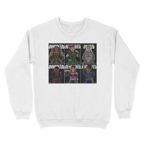Alternative view of Divorced, Beheaded, Died, Divorced, Beheaded, Survived - SIX the musical Unisex Crewneck Sweatshirt