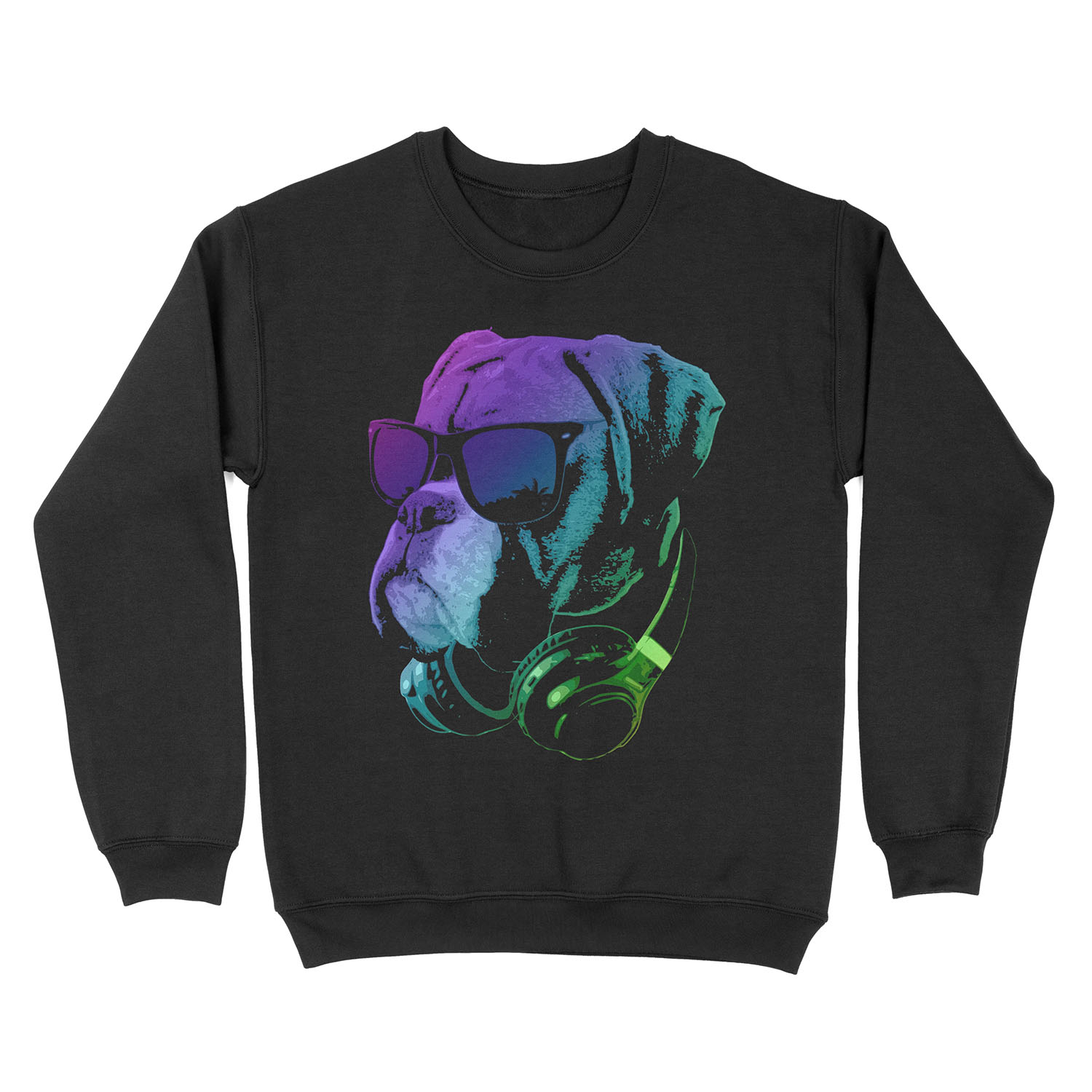 DJ Dog Unisex Crewneck Sweatshirt