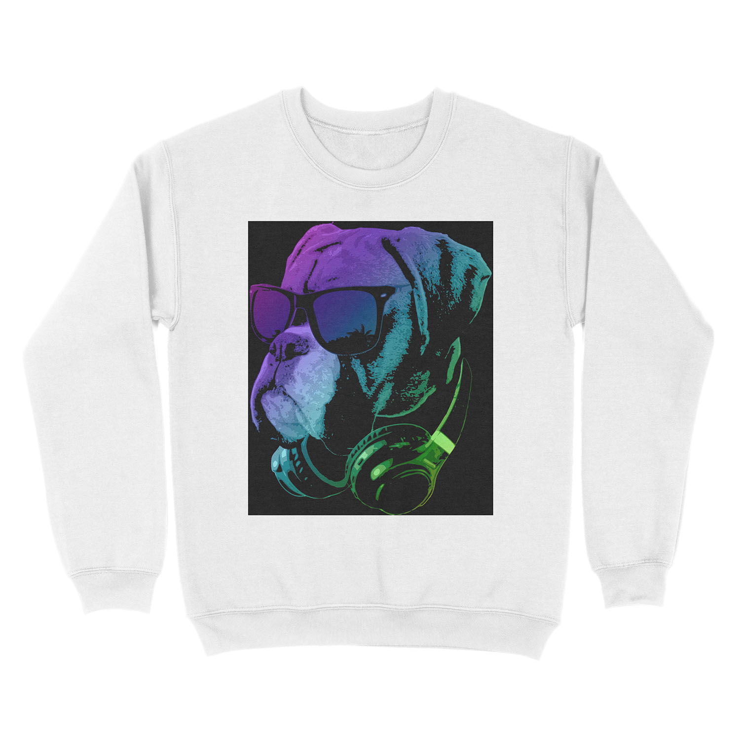 DJ Dog Unisex Crewneck Sweatshirt - Image 2
