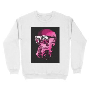 Alternative view of DJ Skull Unisex Crewneck Sweatshirt