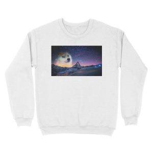 Alternative view of Doge sky Unisex Crewneck Sweatshirt