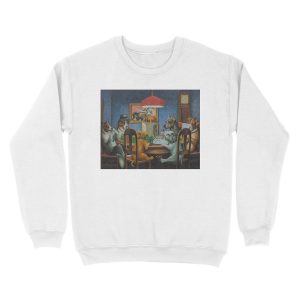 Alternative view of Dogs Playing D&D Unisex Crewneck Sweatshirt