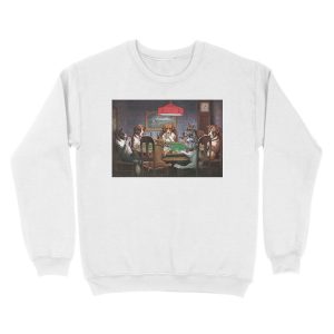 Alternative view of Dogs Playing Poker - A Friend In Need Unisex Crewneck Sweatshirt