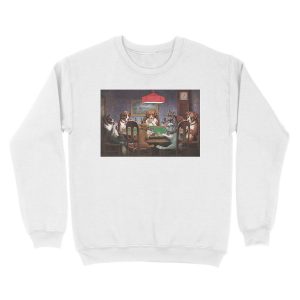 Alternative view of Dogs Playing Poker Unisex Crewneck Sweatshirt