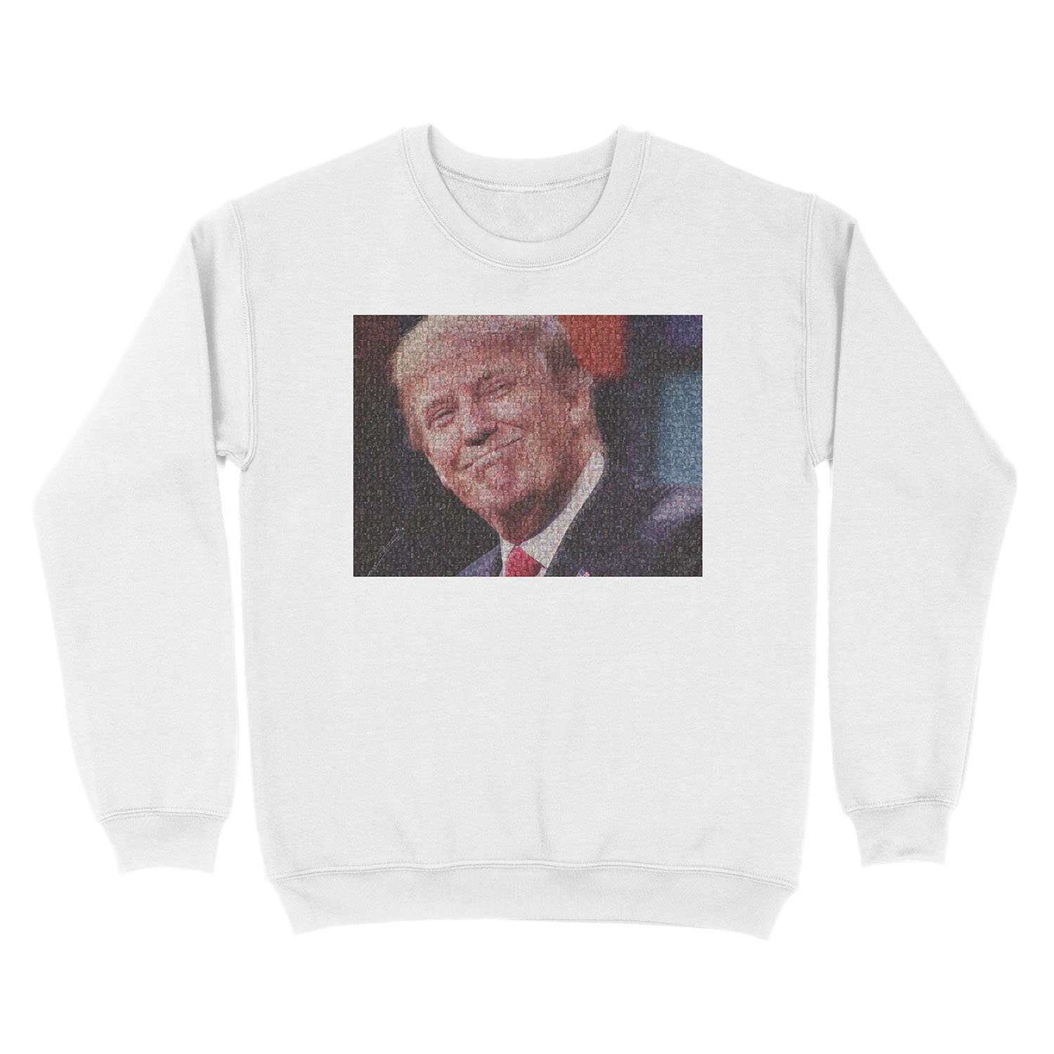 Donald Trump (Made entirely of crying liberals) Unisex Crewneck Sweatshirt - Image 2