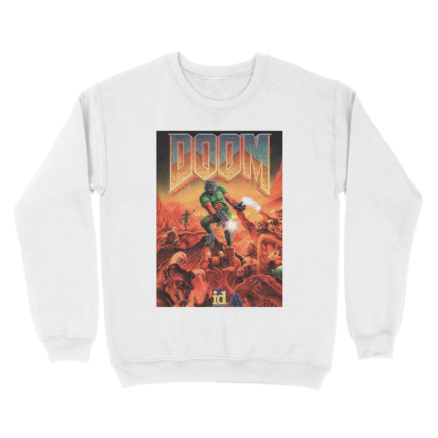 DOOM GAME BOX COVER Unisex Crewneck Sweatshirt - Image 2