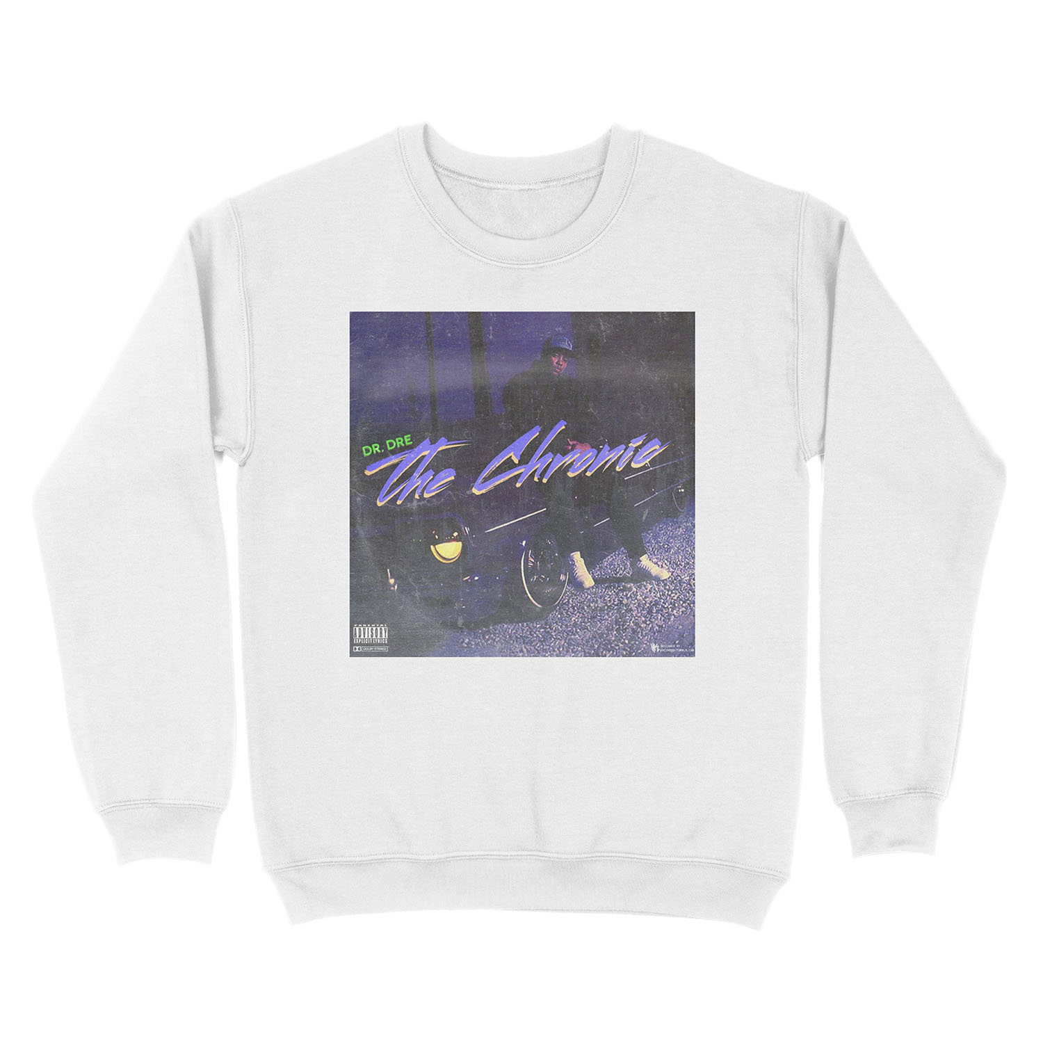 Dr. Dre - The Chronic (fan made album cover) Unisex Crewneck Sweatshirt - Image 2
