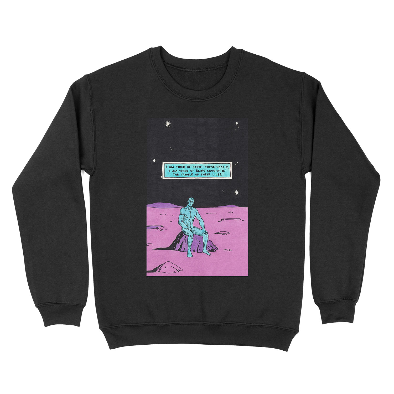 dr manhattan i'm tired Unisex Crewneck Sweatshirt
