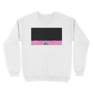 Alternative view of Dr. Manhattan sitting on mars (comic) Unisex Crewneck Sweatshirt