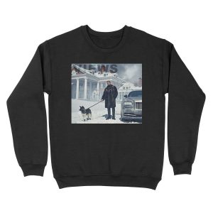 Drake with Dog Views Tapestry Unisex Crewneck Sweatshirt