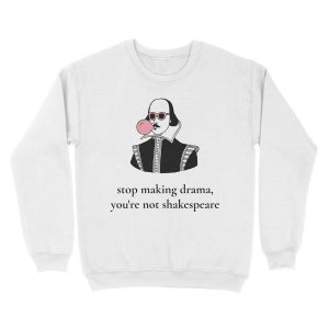 Alternative view of Dramatic Shakespeare Unisex Crewneck Sweatshirt
