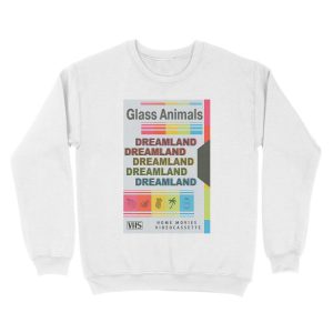 Alternative view of DREAMLAND Glass Animals Retro VHS - Light Unisex Crewneck Sweatshirt
