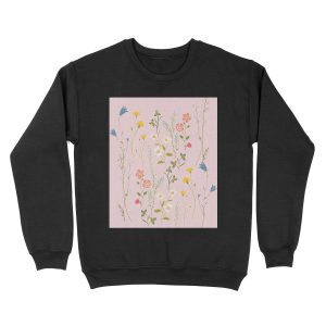 Dreamy Floral Pattern Unisex Crewneck Sweatshirt