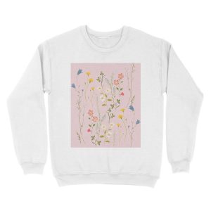 Alternative view of Dreamy Floral Pattern Unisex Crewneck Sweatshirt